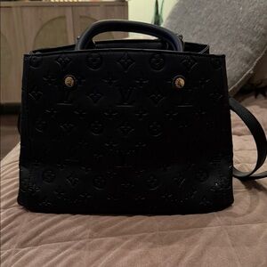 LV Black Monogram Shoulder Bag